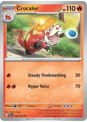 Crocalor #036/193 — Paldea Evolved