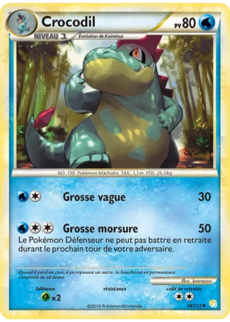Crocodil #38/123 — HeartGold SoulSilver