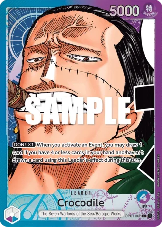 Crocodile (OP01-062) (Alternative Art) — Romance Dawn (OP01)