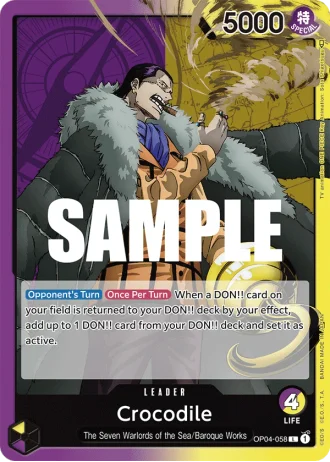 Crocodile (OP04-058) — Kingdoms of Intrigue (OP04)