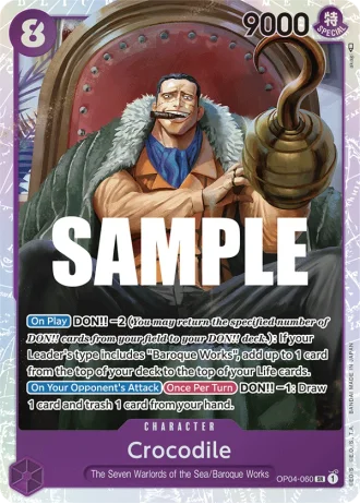 Crocodile (OP04-060) — Kingdoms of Intrigue (OP04)