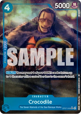 Crocodile (OP07-040) (Alternative Art) — One Piece Card The Best Vol.2(PRB02)