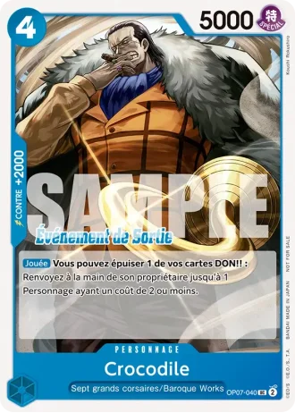 Crocodile (OP07-040) (Alternative Art) — PROMO
