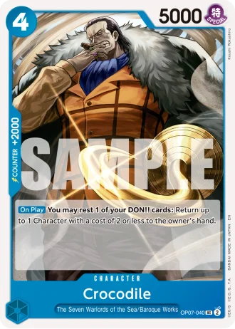 Crocodile (OP07-040) (Reprint) — One Piece Card The Best Vol.2(PRB02)