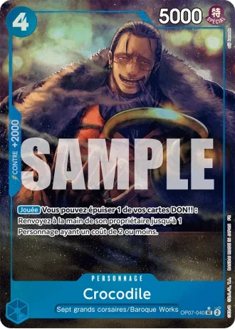 Crocodile (OP07-040) (Reprint) — ONE PIECE CARD THE BEST vol.2 (PRB02)