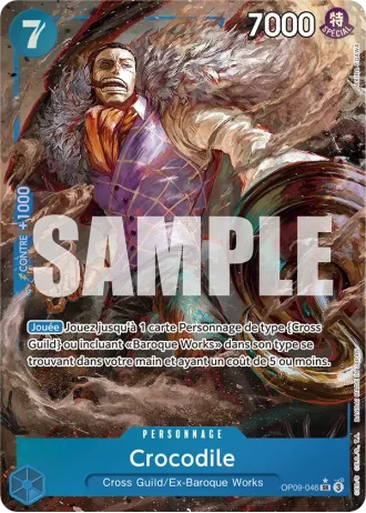 Crocodile (OP09-046) (Alternative Art) — Les Nouveaux Empereurs (OP09)