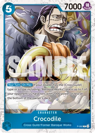 Crocodile (P-082) (Pirate Foil) — One Piece Card The Best Vol.2(PRB02)