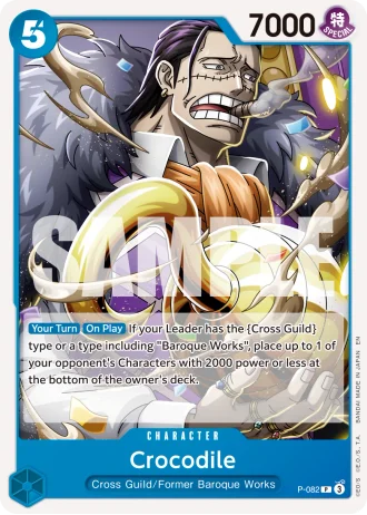 Crocodile (P-082) (Reprint) — One Piece Card The Best Vol.2(PRB02)