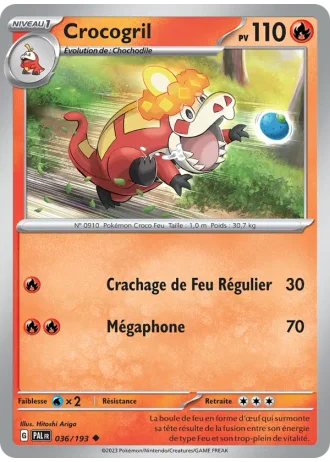 Crocogril #036/193 — Évolutions à Paldea
