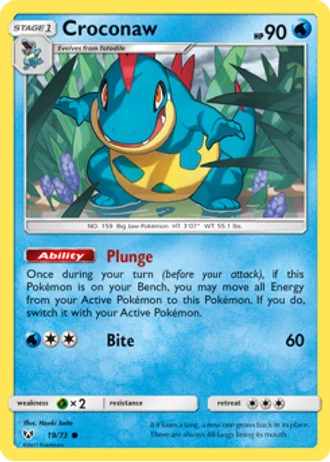 Croconaw #19 — Shining Legends