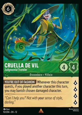 Cruella De Vil - Judgmental Traveler #92/257 — Wilds Unknown