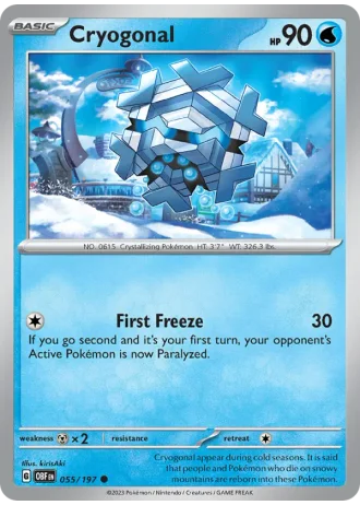 Cryogonal #055/197 — Obsidian Flames