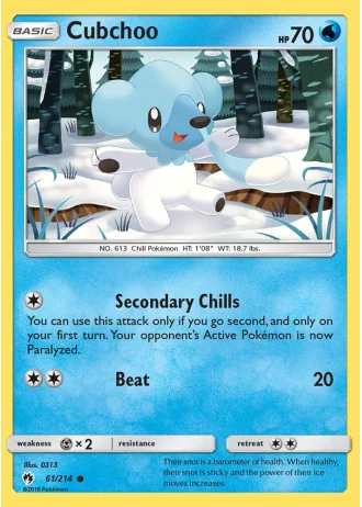 Cubchoo #61/214 — Lost Thunder