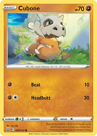 Cubone #069/163 — Trick or Trade 2022