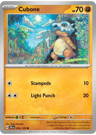 Cubone #076/159 — Journey Together