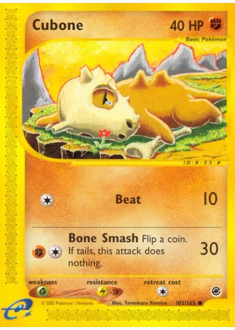 Cubone #103/165 — Expedition Set Base