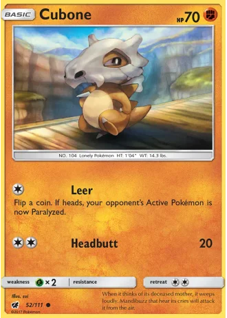 Cubone #52/111 — Crimson Invasion