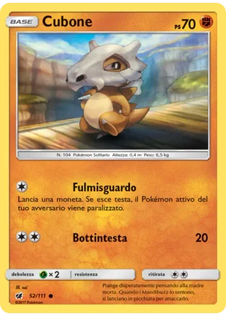 Cubone #52/111 — Invasione Scarlatta