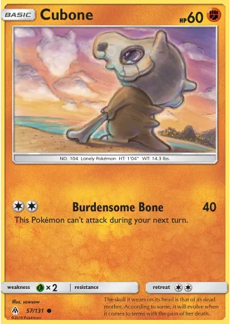 Cubone #57/131 — Forbidden Light