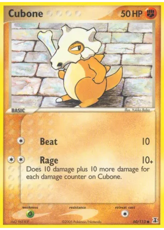 Cubone #60/113 — EX Specie Delta