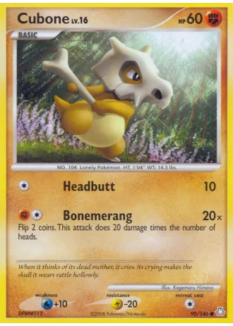 Cubone #90/146 — Il Risveglio dei Miti