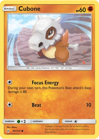 Cubone #90/214 — Unbroken Bonds