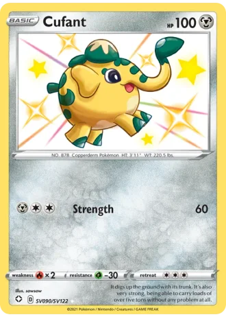 Cufant SV090/122 — Shiny Vault (Shining Fates)
