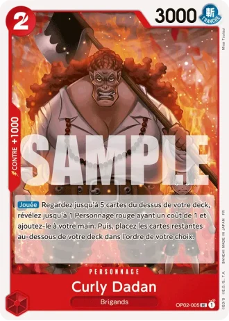 Curly Dadan (OP02-005) (Pirate Foil) — ONE PIECE CARD THE BEST vol.2 (PRB02)
