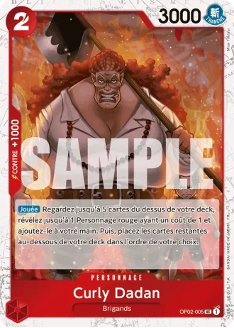 Curly Dadan (OP02-005) (Reprint) — ONE PIECE CARD THE BEST vol.2 (PRB02)