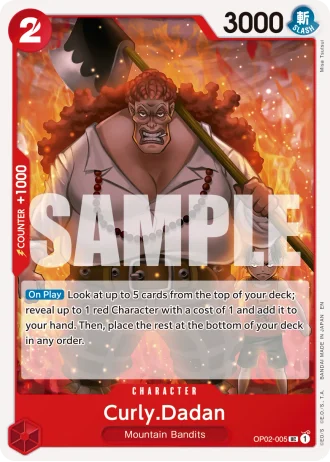 Curly.Dadan (OP02-005) (Reprint) — One Piece Card The Best Vol.2(PRB02)