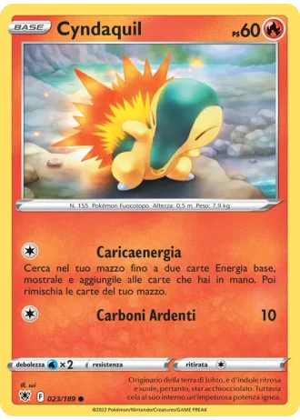 Cyndaquil #023/189 — Lucentezza Siderale