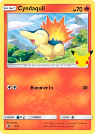 Cyndaquil #10 — McDonald's Collection 2021