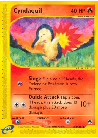 Cyndaquil #104/165 — Expedition Set Base
