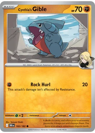 Cynthia's Gible #102 — Destined Rivals