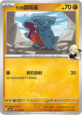 Cynthia's Gible #111/222 — Chasing Glory Together