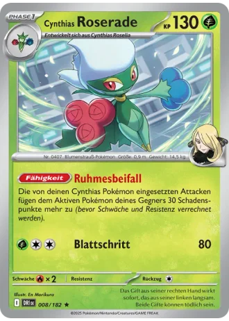 Cynthias Roserade #008/182 — Ewige Rivalen