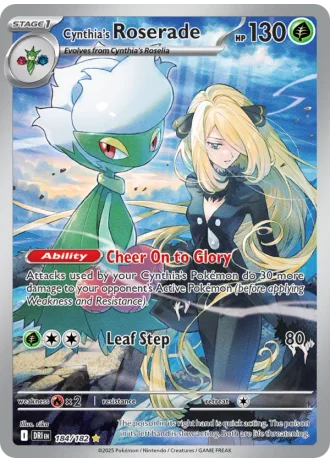 Cynthia's Roserade #184 — Destined Rivals