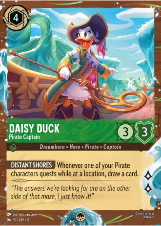 Daisy Duck - Pirate Captain #16/204 — Azurite Sea