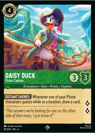 Daisy Duck - Pirate Captain #81/204 — Azurite Sea