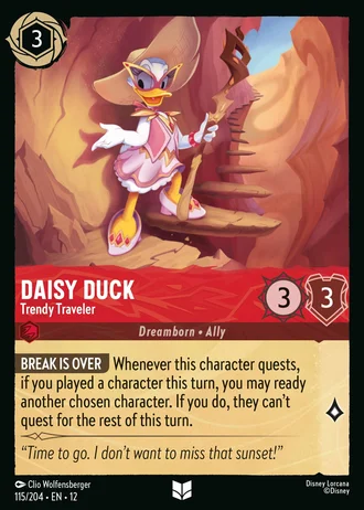 Daisy Duck - Trendy Traveler #115/257 — Wilds Unknown