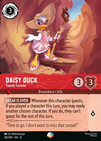 Daisy Duck - Trendy Traveler #216/257 — Wilds Unknown