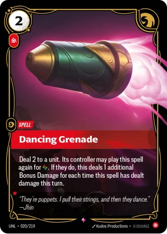 Dancing Grenade #020/219 — Unleashed