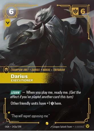 Darius, Executioner #243a/298 — Origins