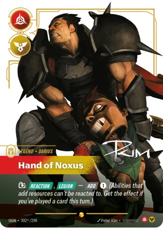 Darius, Hand of Noxus #302*/298 — Origins