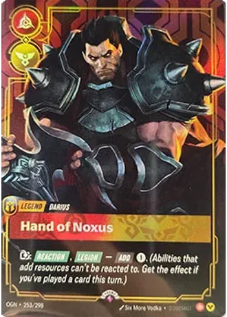 Darius, Hand of Noxus #253/298 — Organized Play Promos