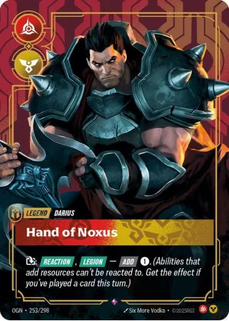 Darius, Hand of Noxus (Metal) (Best Of) #253/298 — Organized Play Promos