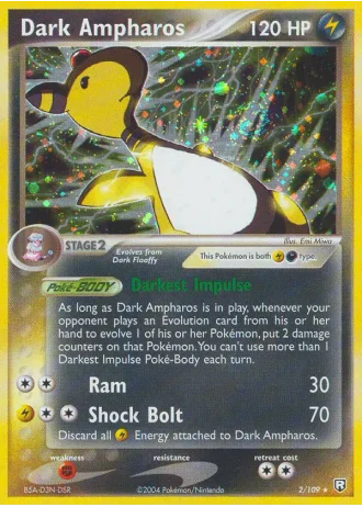 Dark Ampharos #2/109 — Team Rocket Returns