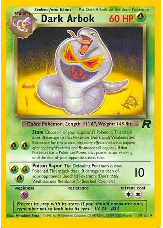 Dark Arbok #19 — W Promotional