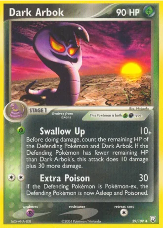 Dark Arbok #29/109 — Team Rocket Returns