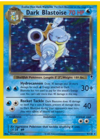 Dark Blastoise #4 — Legendary Collection